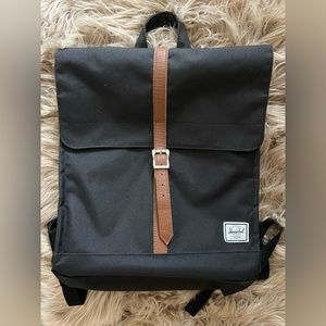 Herschel Supply Co City Backpack Mid Volume- Black Laptop Bag